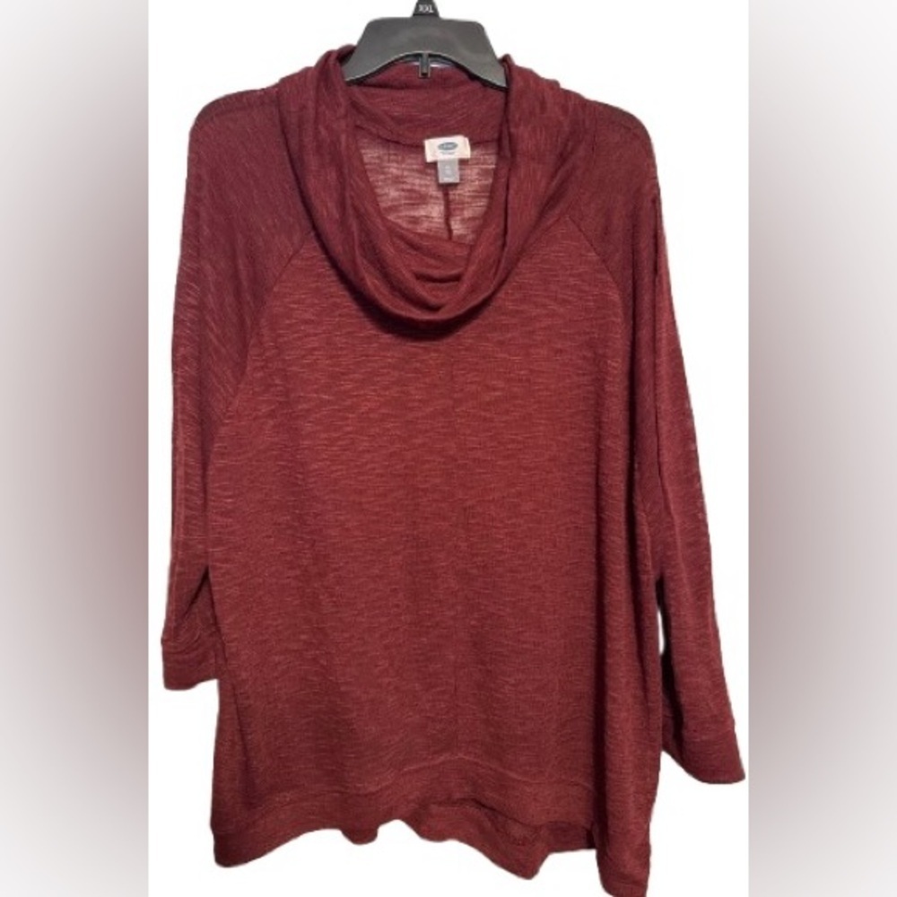 Old Navy Maroon Deep wine  Cowl Neck Sweater